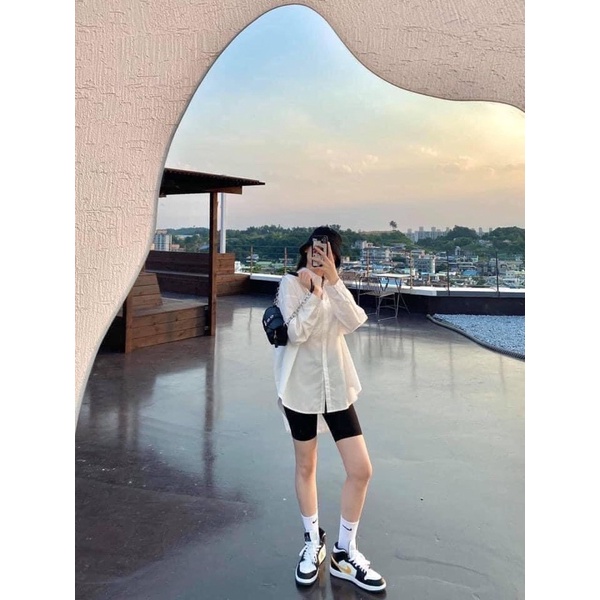 Quần legging lửng thái JUNE Quần legging ngố đùi thái cạp chun siêu mịn