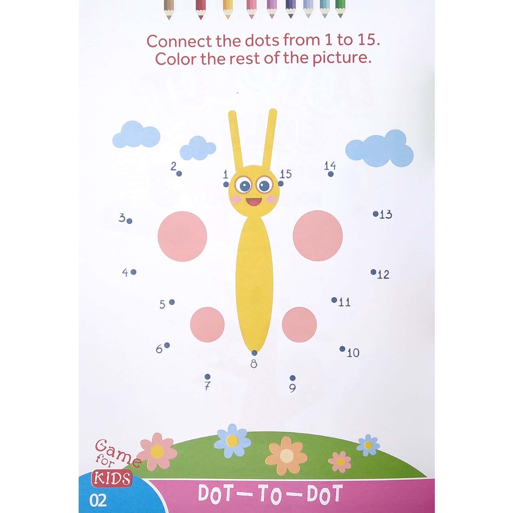 Sách Dot To Dot Color - The Rest Of The Picture - Nối Số Và Tô Màu 3