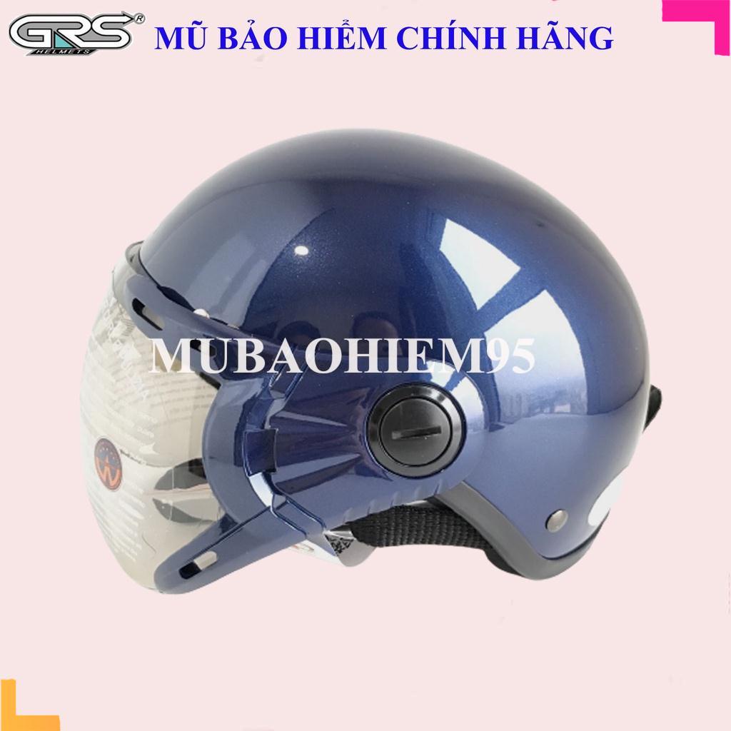 ♥️ Shop Uy Tín ♥️ Mũ bảo hiểm 1/2 có kính chính hãng GRSA33k Nhiều Màu