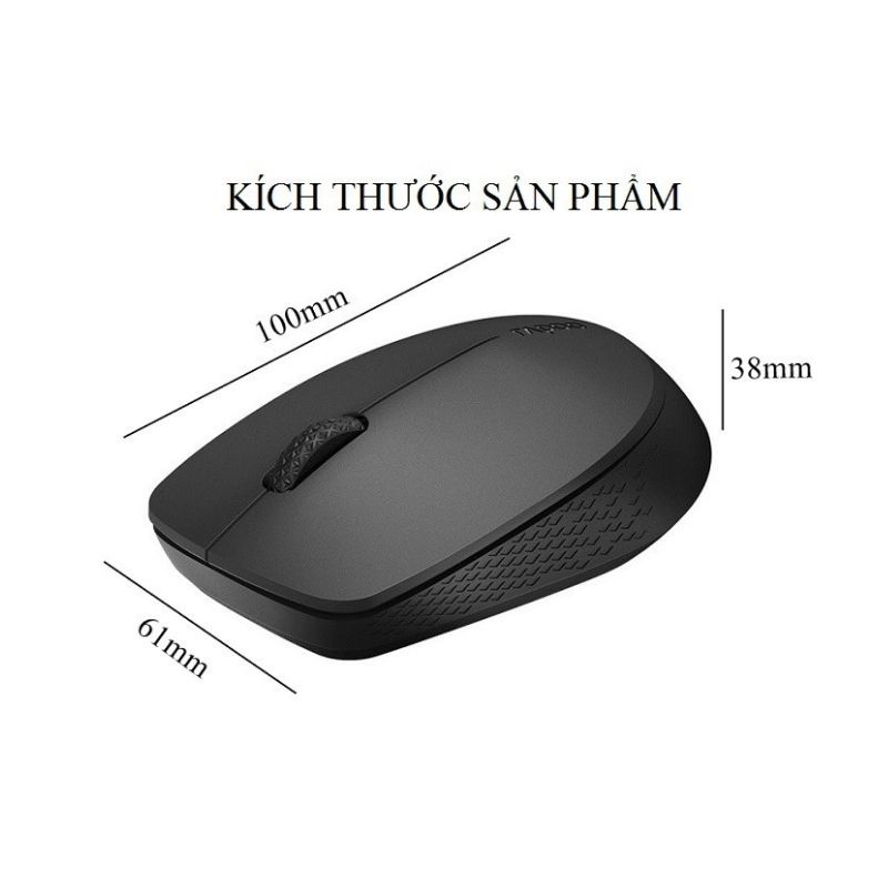 Chuột bluetooth macbook laptop pc không dây đa kết nối bluetooth hoặc USB Rapoo M100-Cam kết BH đổi mới trong 2 năm