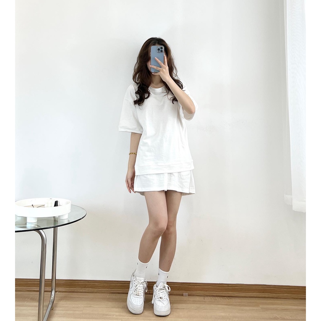 Sét quần áo thun trơn  thời trang nữ Miho house