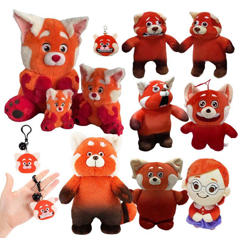 Disney Turning Red Kawaii Bear Plushies Cute Red Panda Plush Toys Doll Gifts For Children