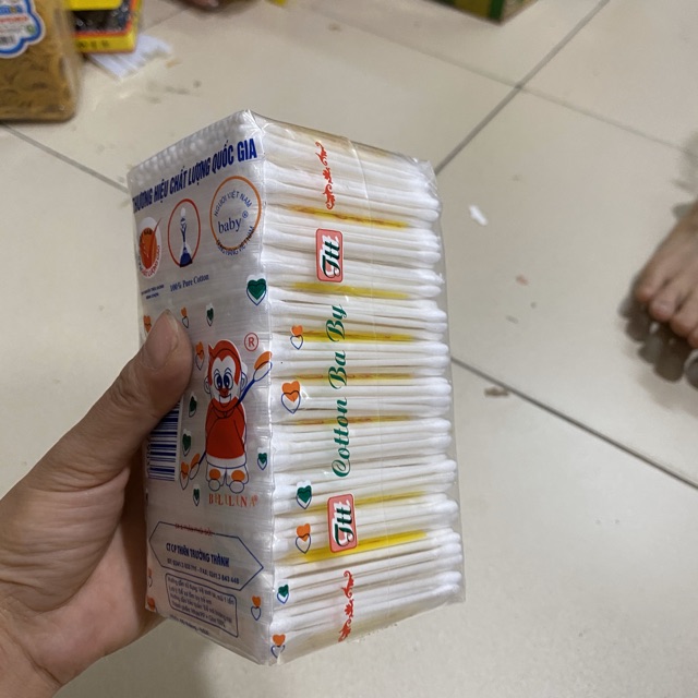 12 túi bông ngoáy tai trẻ em 480 que