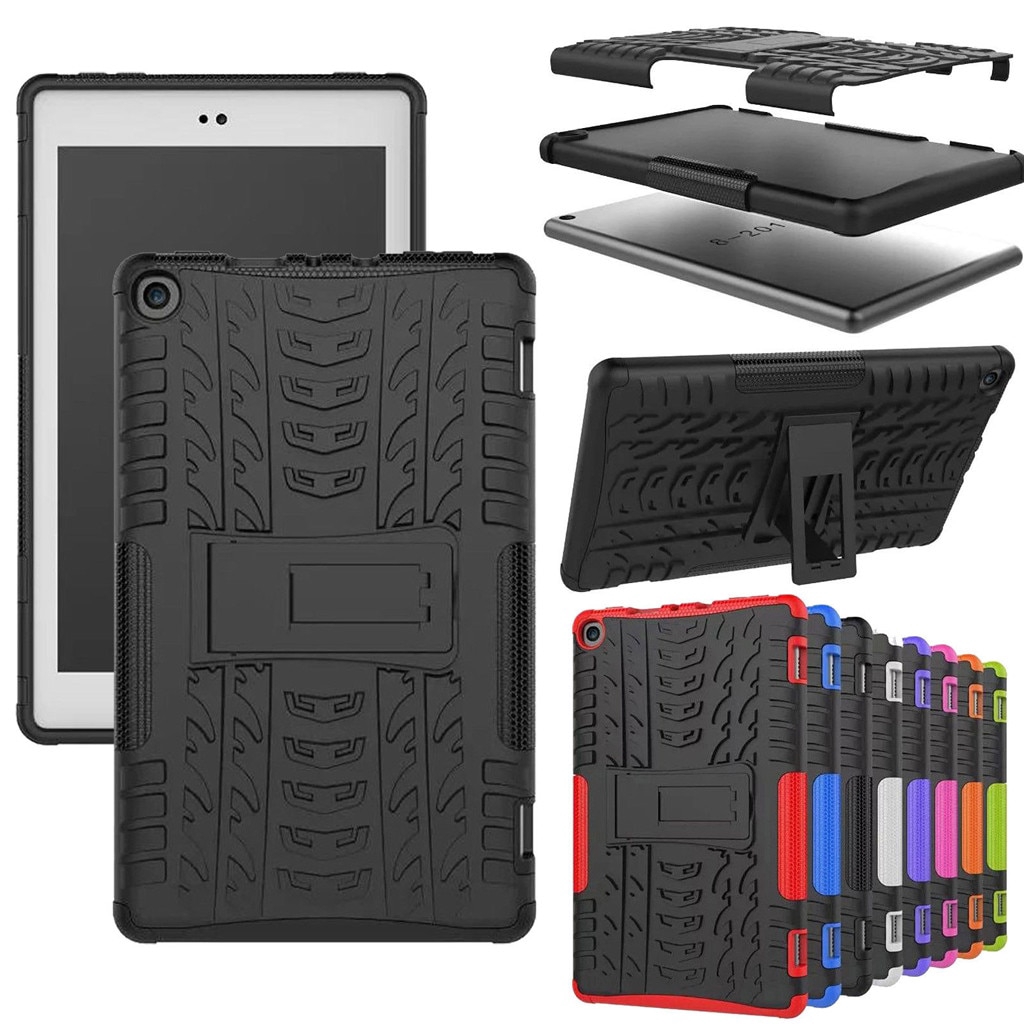 Ốp lưng cao su kèm giá đỡ thời trang dành cho Amazon Kindle Fire HD 8 2017 / 2018