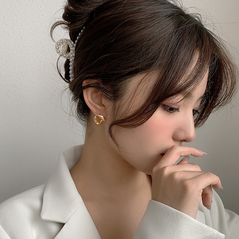 Bông Tai Kim Hình Tam Giác Bằng Kim Loại Phong Cách Retro Thời Trang Mới 2023