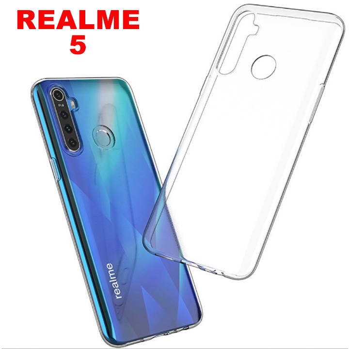 Ốp lưng dẻo silicon trong suốt Realme 5
