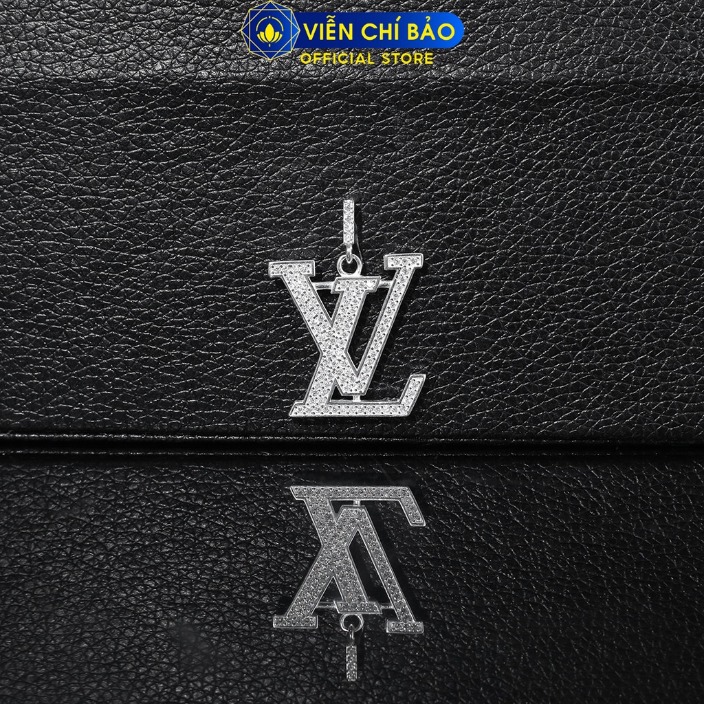 Mặt dây chuyền nam L.V  chất liệu bạc 925 thời trang phụ kiện trang sức Viễn Chí Bảo M300490
