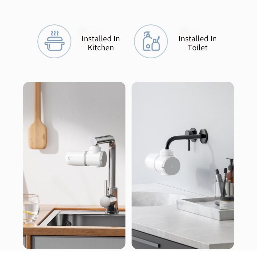 Đầu Lọc Cho Vòi Nước Xiaomi Mijia Mul11 Loại Bỏ Vi Khuẩn Và Chống Rỉ Sét