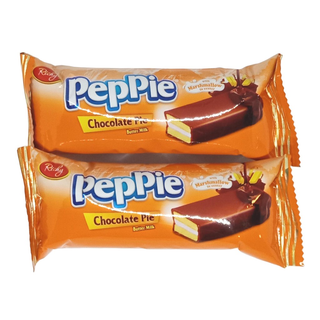 Bánh phủ socola kem bơ sữa Peppie gói 216g