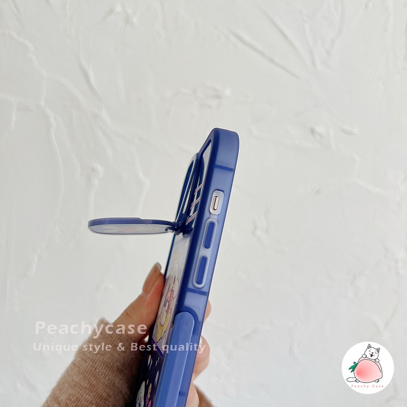Ốp Điện Thoại TPU Mềm Có Giá Đỡ Ẩn In Hình Cinnamoroll Hoạt Hình Cho iPhone 14 13 12 Pro Max 11 Xr Xs Max X