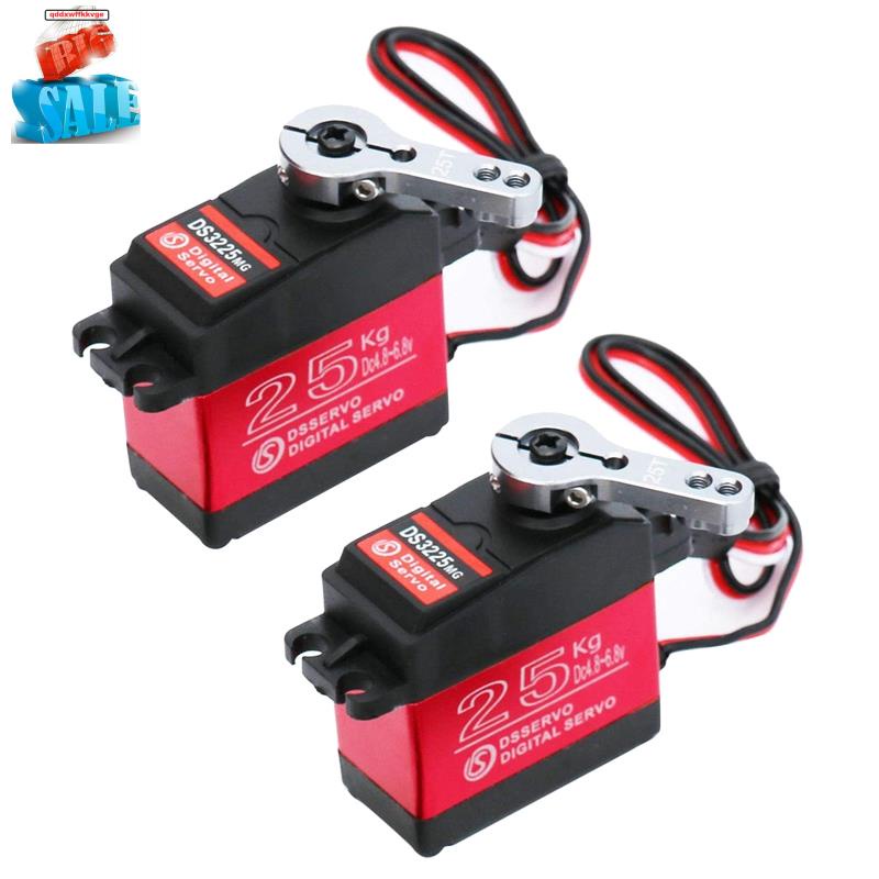 DSSERVO 2 Pack 25KG High Torque RC Servo RC Digital Servo Large Torque High Speed Full Metal Gear Waterproof 270 Degree