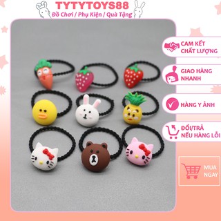 Dây Buộc Tóc Hình Mặt Thú ngộ nghĩnh , Cột tóc dễ thương-tytytoys88