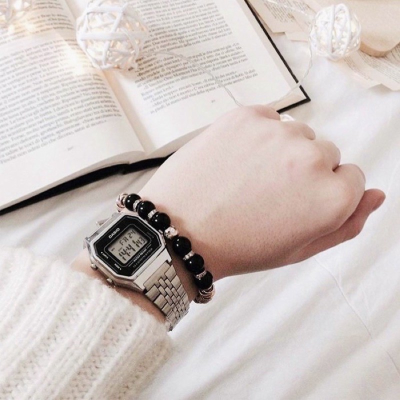 Đồng hồ nữ dây kim loại Casio chính hãng Anh Khuê LA680WA-1DF