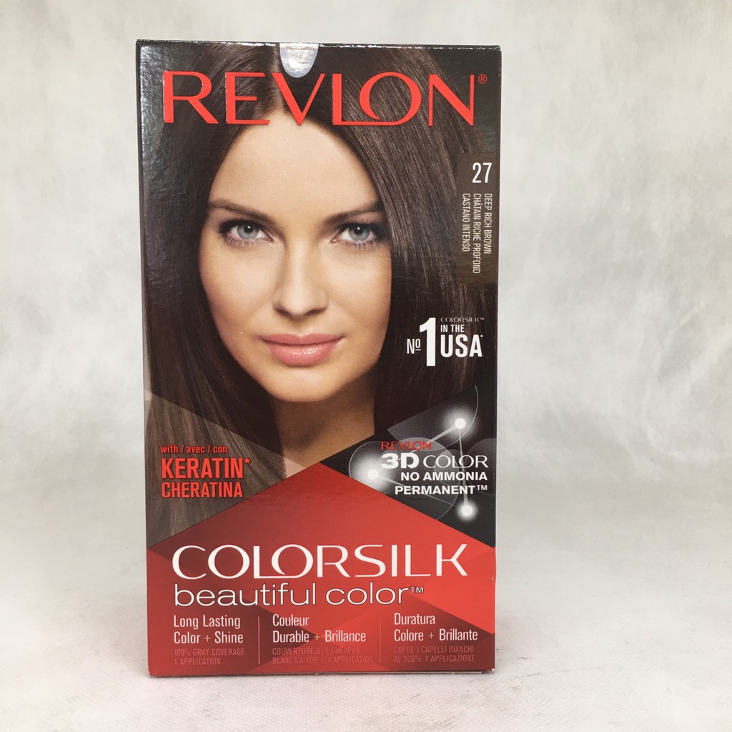 Thuốc Nhuộm Tóc Revlon Colorsilk Màu 27 Nâu Chocolate Sẫm