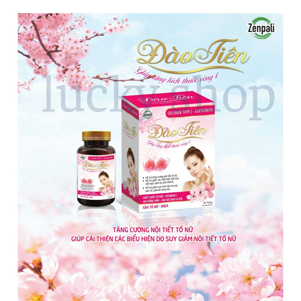 Đào Tiên zenpali giúp tăng kích tăng kích thước vòng 1 hộp 30 viên