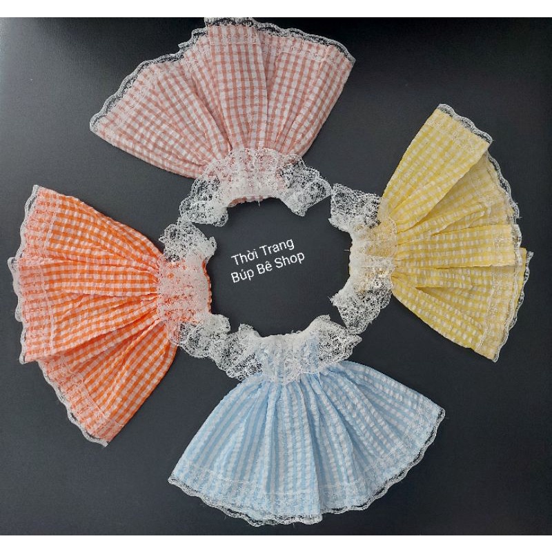 Váy xinh cho búp bê shop có các size barbie,xinyi,30cm,1/6.60cmblythe.1/8.doris...