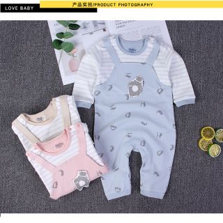 [ĐẸP - RẺ - CHẤT LƯỢNG] Body yếm dài tay thu đông cho bé trai bé gái