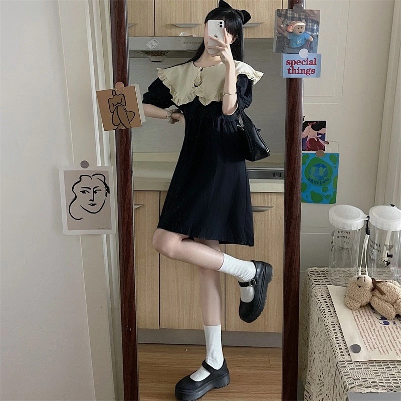 Đầm vintage đầm midi váy đi chơi váy đi tiệc sang chảnh àváy đi biển đầm khoét eo đầm đen dự tiệc váy tiểu thư sang chảnh