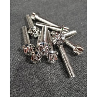 Ốc 8ly4 Salaya Inox đầu trụ.