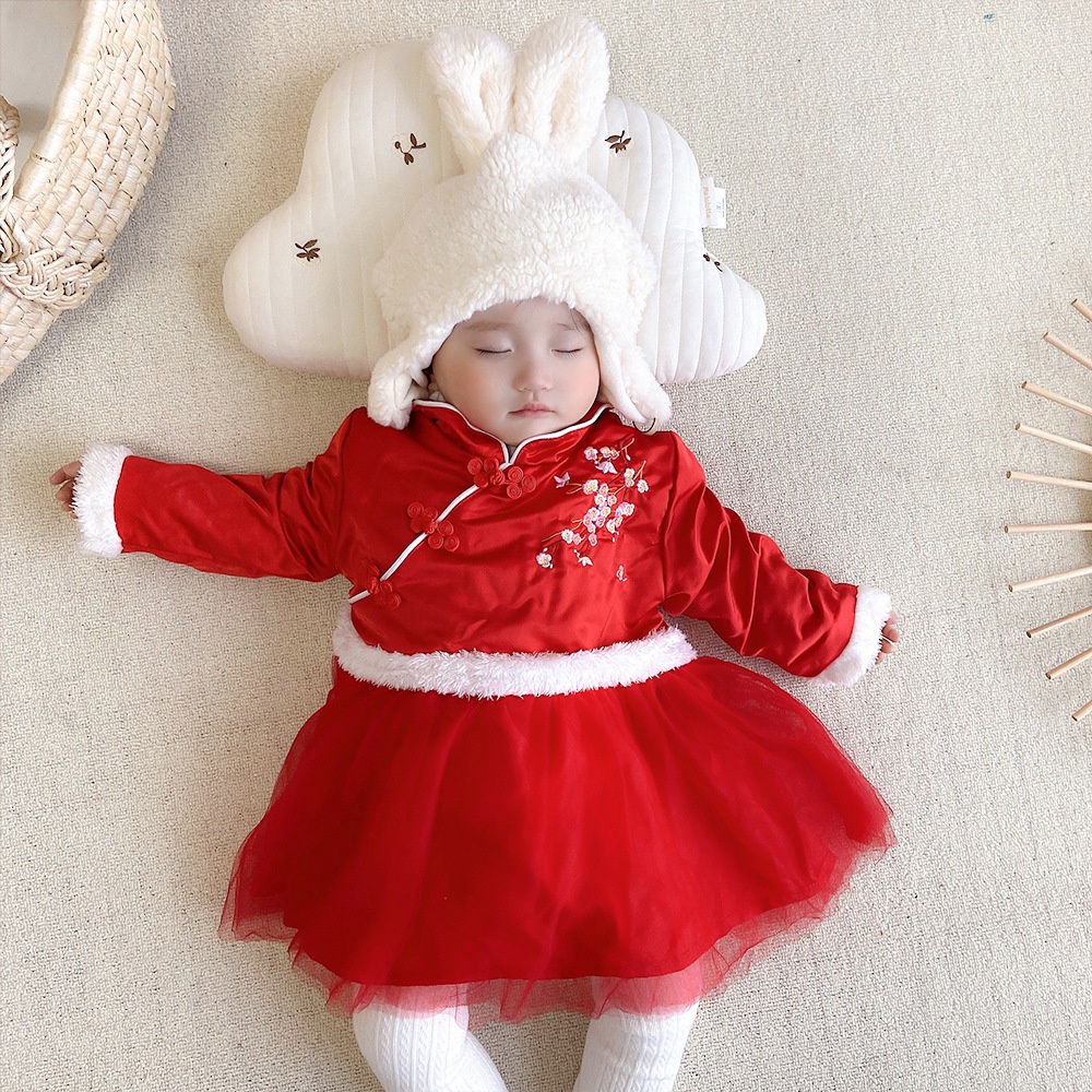 Bộ Đồ Năm Mới Phong Cách Trung Hoa Dành Cho Bé Gái