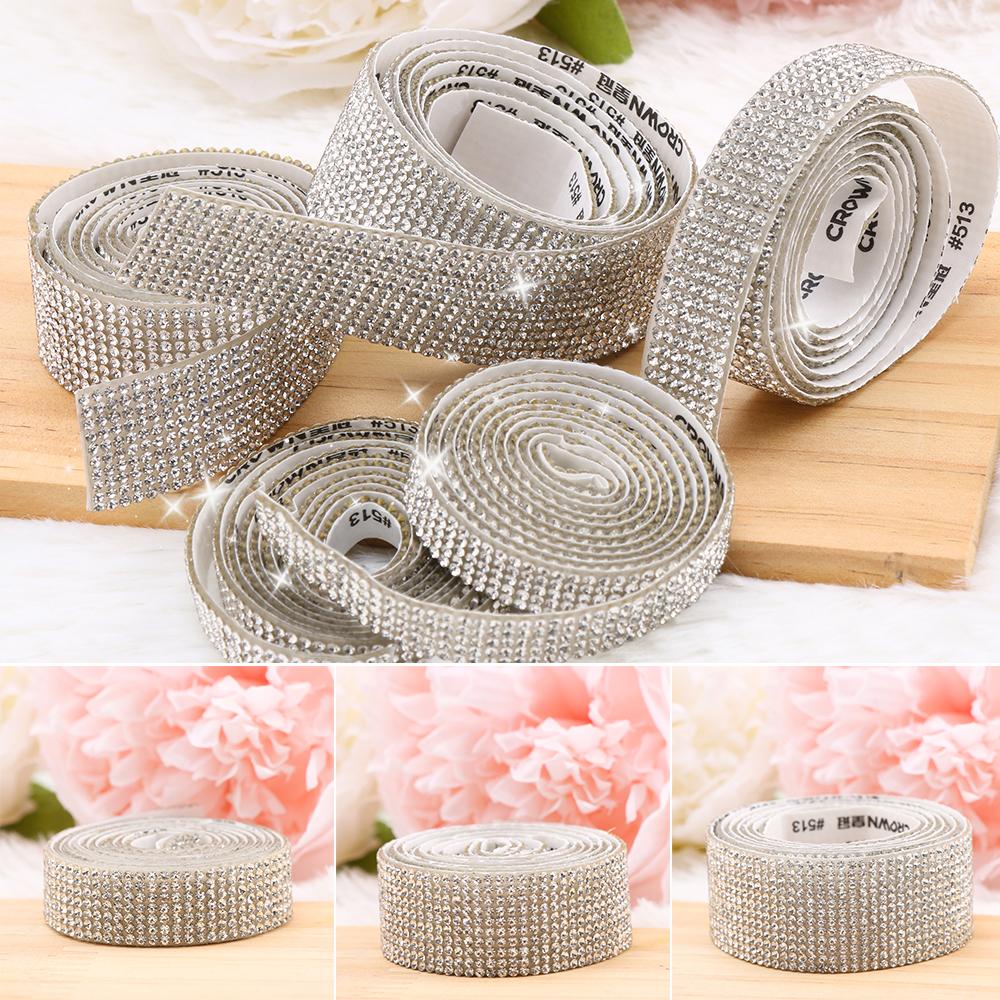 JANE Cuộn Băng Dính Đính Kim Cương Giả Tự Dính Trang Trí Điện Thoại 1 Yard