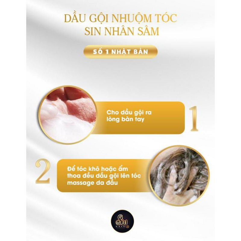 DẦU GỘI NHÂN SÂM PHỦ TÓC BẠC SIN HAIR - NHẬT BẢN | BigBuy360 - bigbuy360.vn