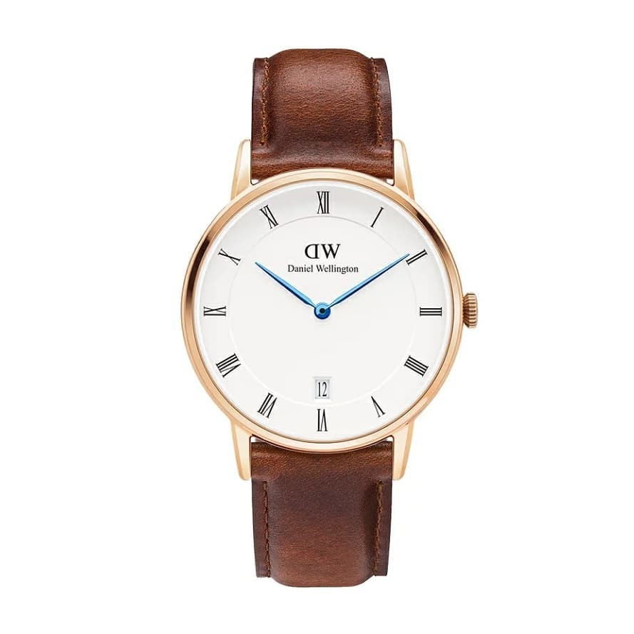 Đồng hồ nam Daniel Wellington Dapper St Mawes viền vàng (Có Size Nữ) - DW Chính Hãng