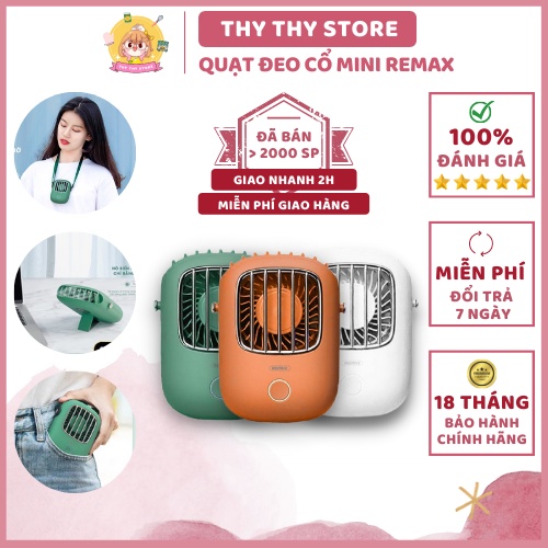 Quạt Đeo Cổ Mini Remax F36, Quạt Sạc Cầm Tay Thời Trang, Thời Gian Sử Dụng Từ 2-6h