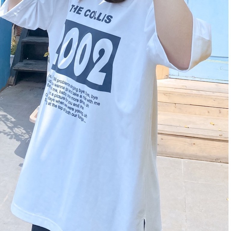Áo thun nữ / Áo phông nữ tay lỡ form rộng freesize The Collis 2002