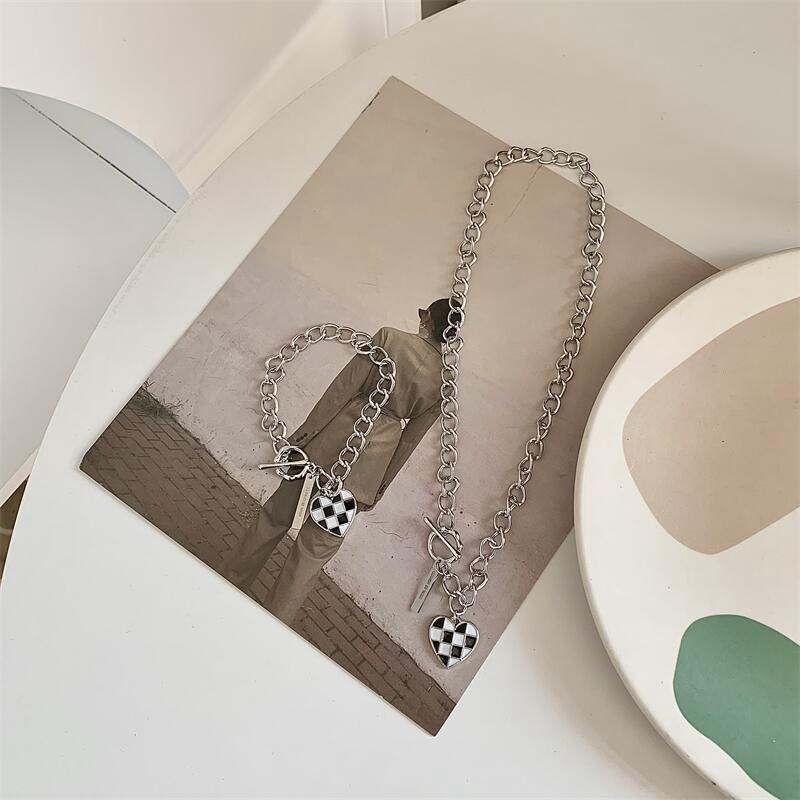 Vòng cổ Mặt Hình Bàn Cờ Phong Cách Hàn Quốc Cho Nữ