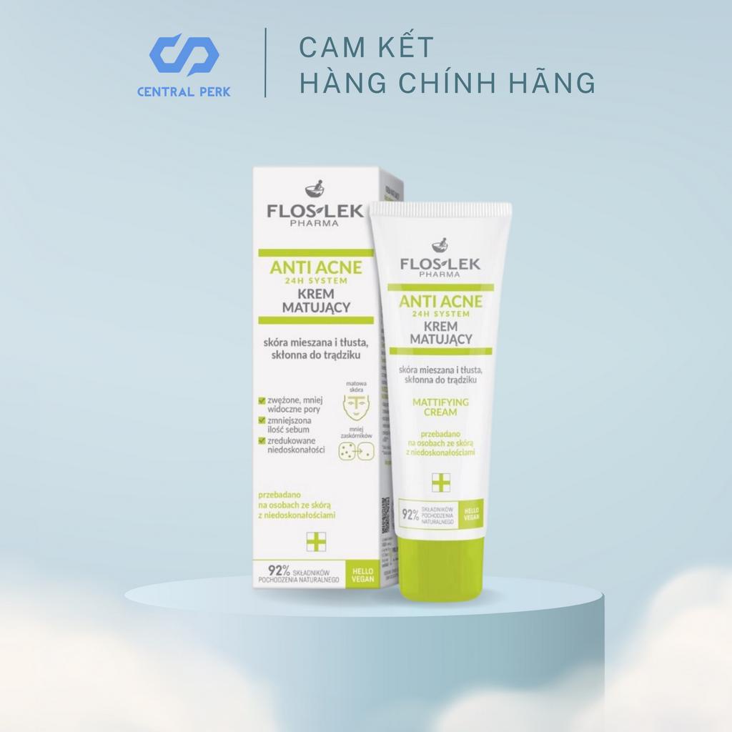 Kem dưỡng cho da dầu Floslek anti acne kream