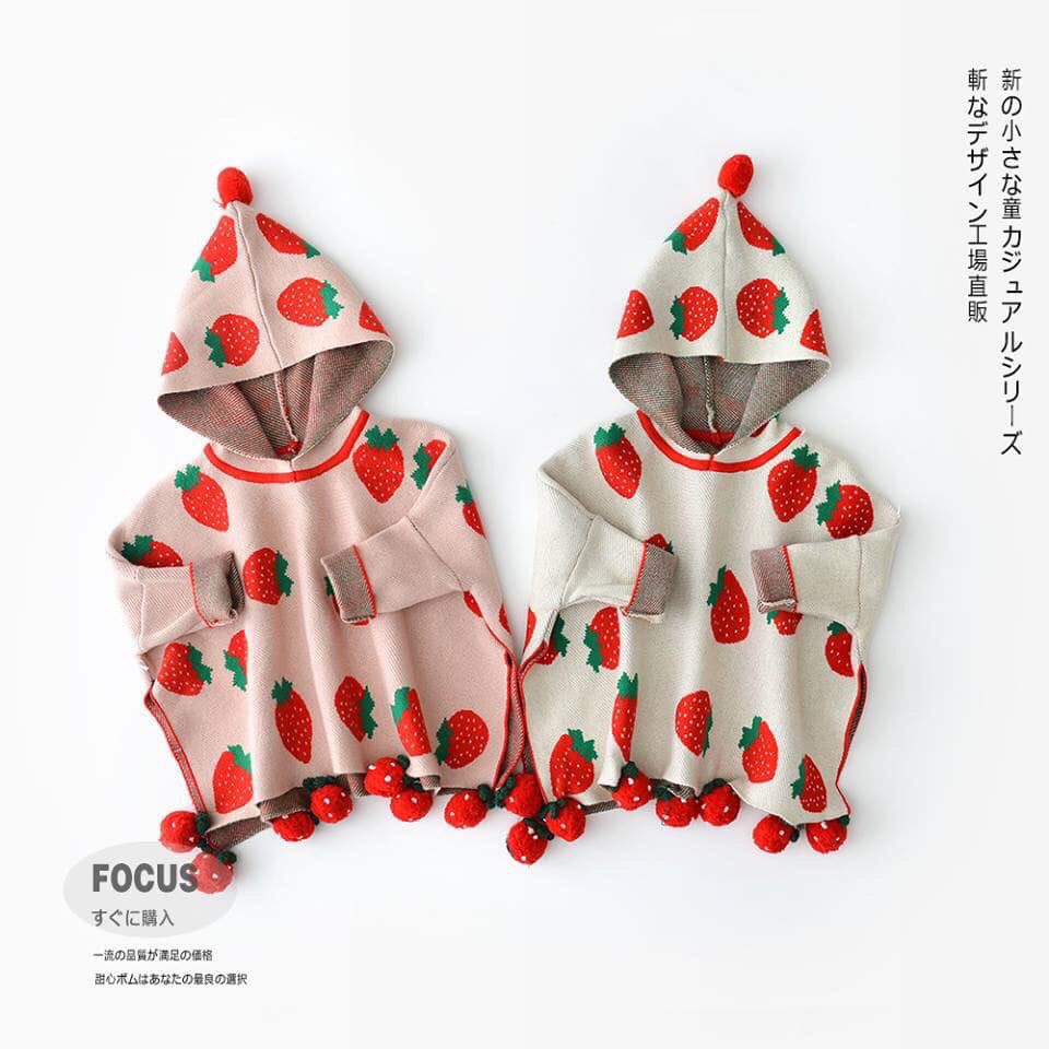 Áo choàng trái dâu cao cấp