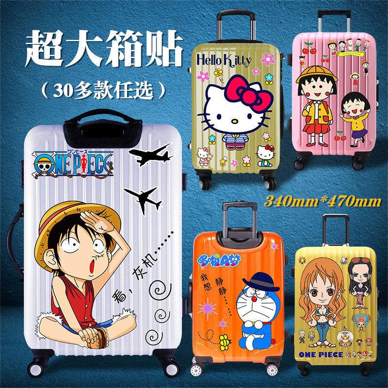 Miếng Dán Trang Trí Vali Hành Lý Hình One Piece Chống Thấm Nước