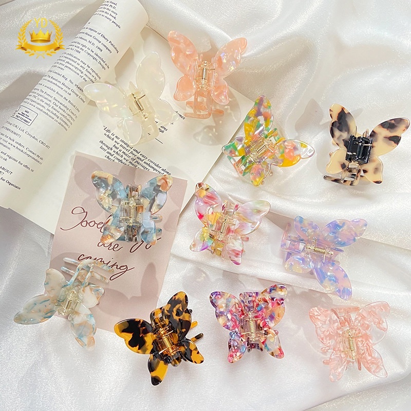 Kẹp Tóc Họa Tiết Da Báo / Vân Đá Thời Trang Cho Nữ