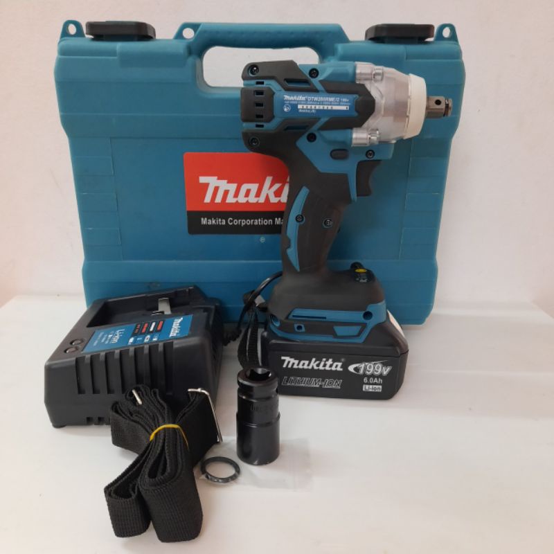 Máy siết bulong makita-199v không chổi than loại 1 pin