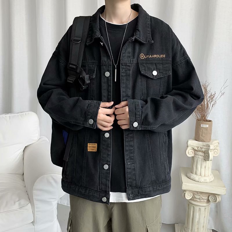 Áo Khoác Jeans Khói DECIERFANG Unisex Cho Cả Nam Và Nữ