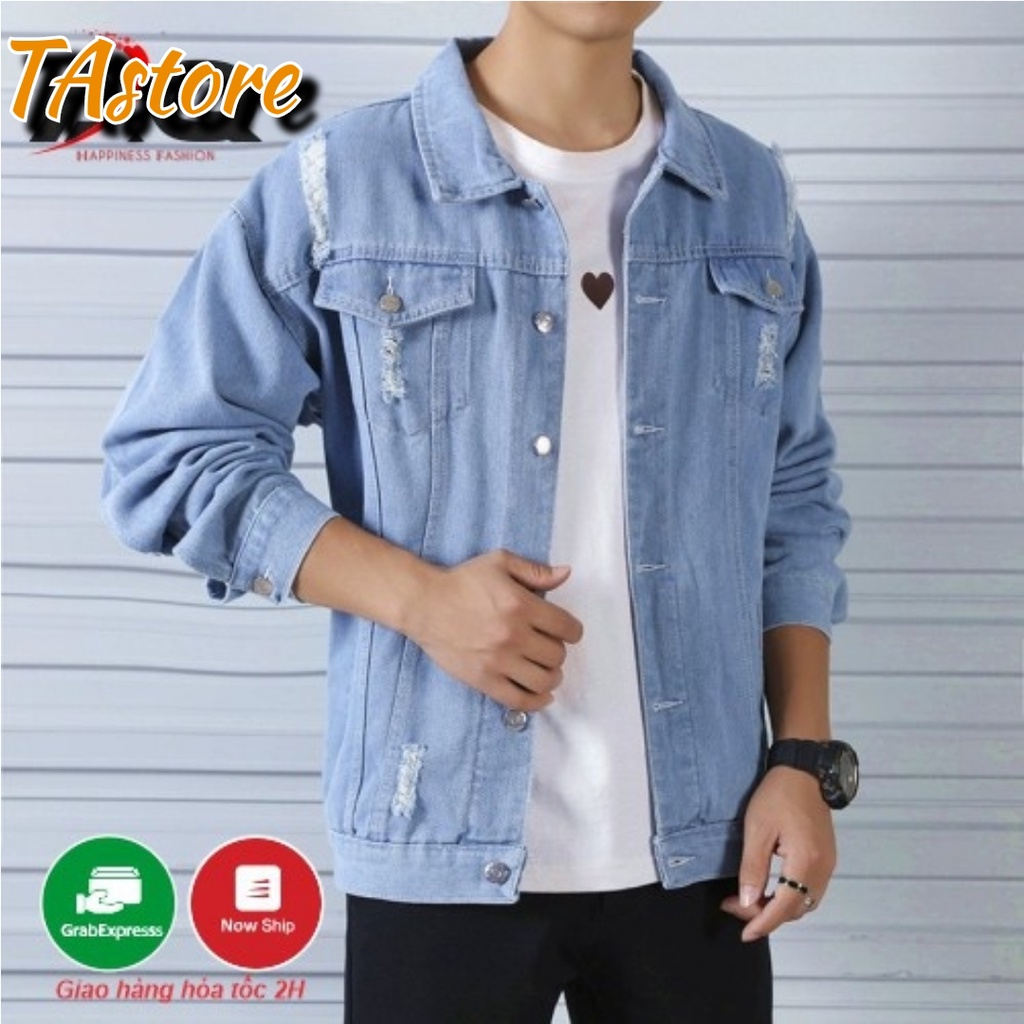 Áo Khoác Jean Nam Nữ Áo Bò Rin Jeans Nam Nữ Cao Cấp FREESHIP + QUÀ TẶNG Cao Cấp Đa Năng Nhiều Mẫu T&amp;A STORE