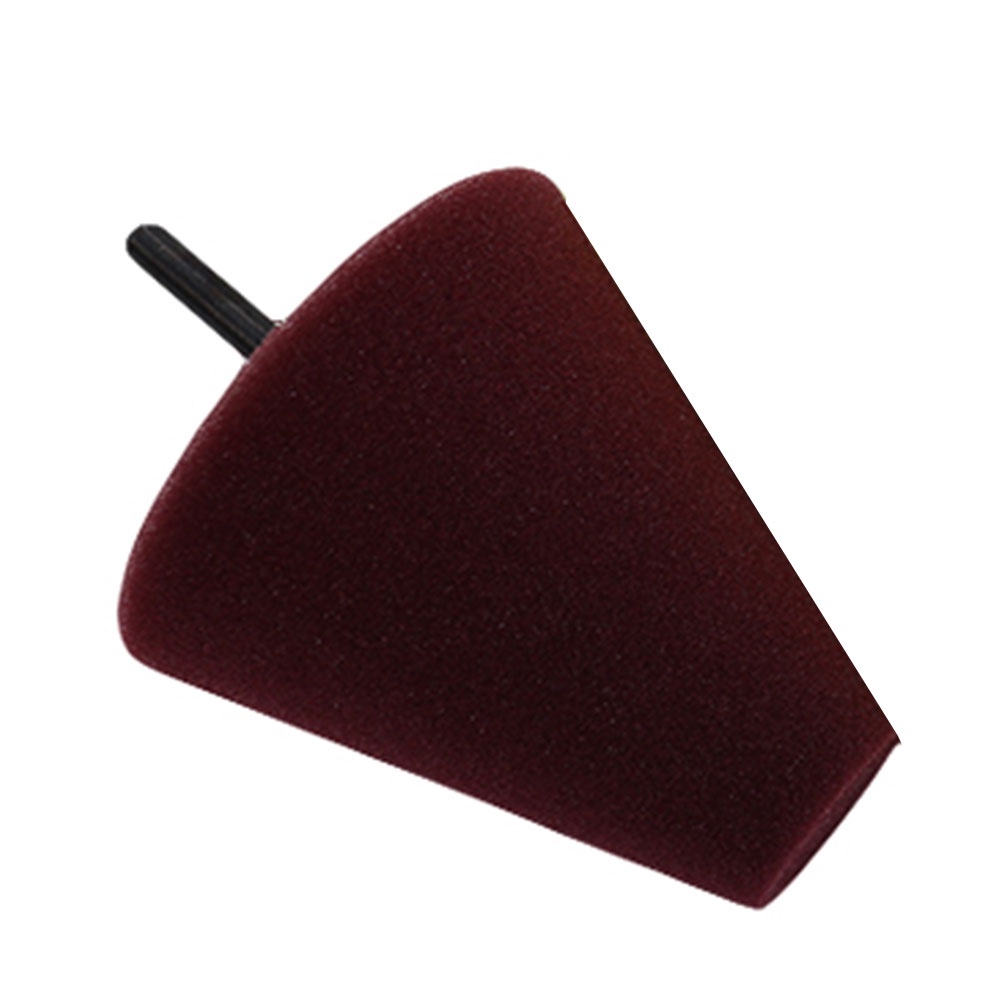 Pophouse Burnishing Foam Sponge Polishing Buffing Pads for Car Wheel Hub Cone Shaped