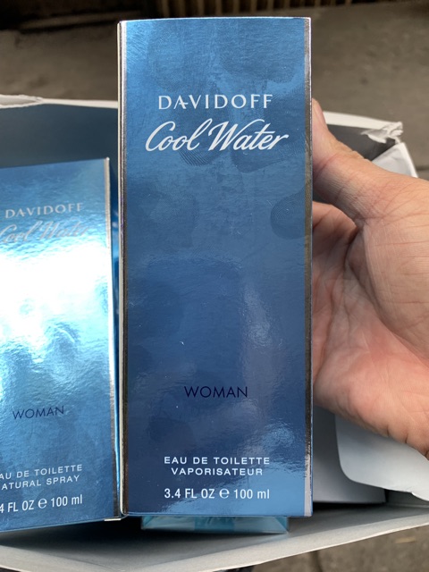 [FreeShip] Nước hoa davidoff cool water woman 100ml fullbox