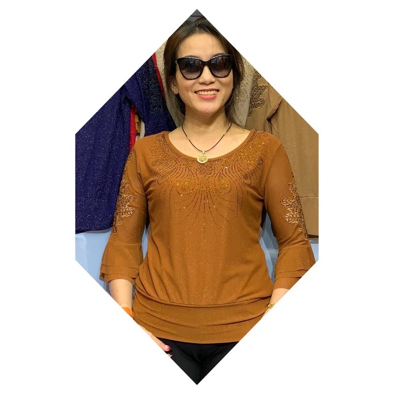 Áo thun voan trung niên kim sa cao cấp