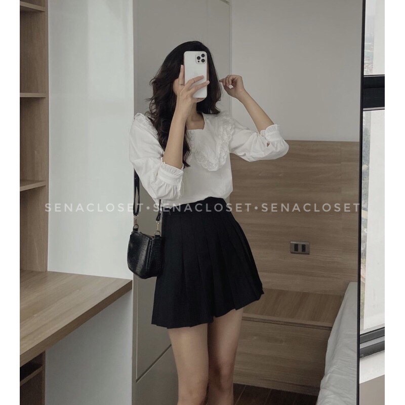 CHÂN VÁY TENNIS ULZZANG 2 MÀU HÀN QUỐC (Ảnh thật )
