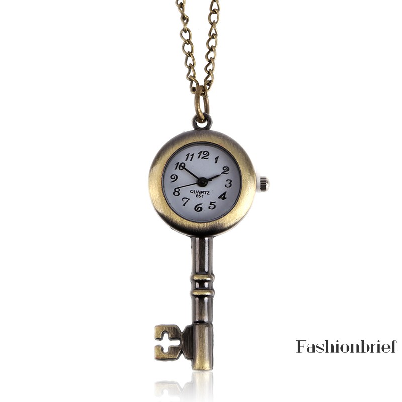 Đồng hồ bỏ túi hình chìa khóa phong cách cổ điển