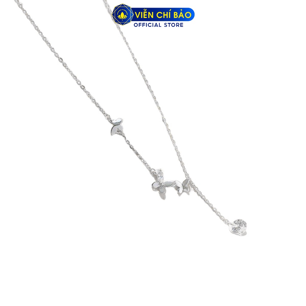 Dây chuyền bạc nữ choker cánh bướm chất liệu bạc S925 thời trang phụ kiện trang sức nữ Viễn Chí Bảo D400543