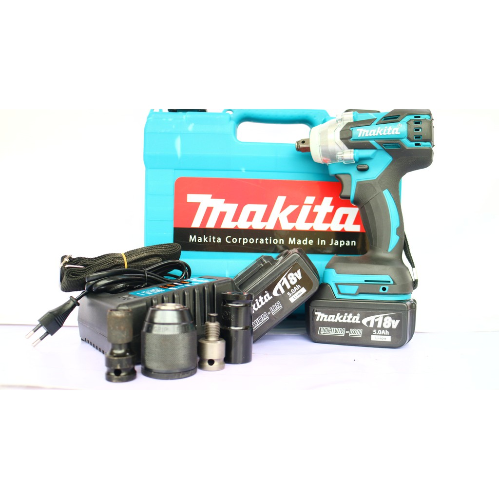 Máy Siết Bulong 118V Kèm Đầu Chuyển Vít Và Chuyển Khoan