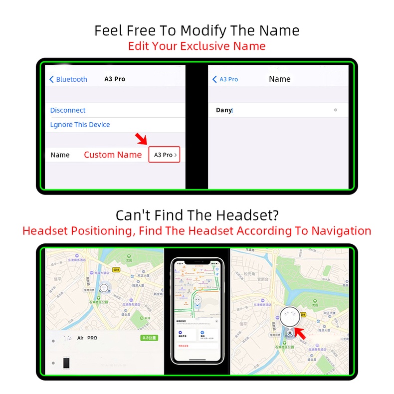 Tai Nghe Nhét Tai Bluetooth Không Dây Âm Thanh Stereo HiFi Có Mic InPods 13 Pro i13