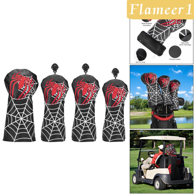 Vỏ Bọc Bảo Vệ Đầu Gậy Đánh Golf Bằng Da Chất Lượng Cao Flameameer1
