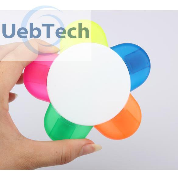 Bút Dạ Quang Uebtech Hình Cánh Hoa Màu Nước Lpe7