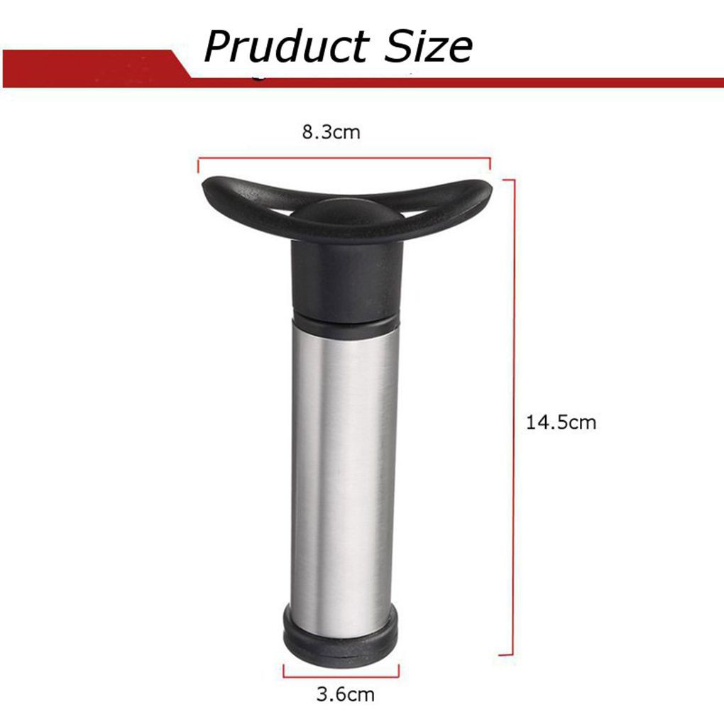 Bộ dụng cụ bơm hút chân không + 2 nút đậy bảo quản chai rượu vang