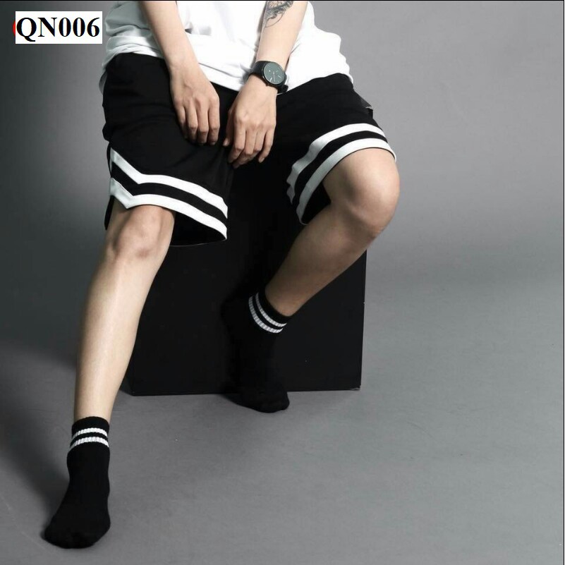 Quần short line V, quần sọt v 2 line ulzzang (ảnh thật), có size lớn 85kg