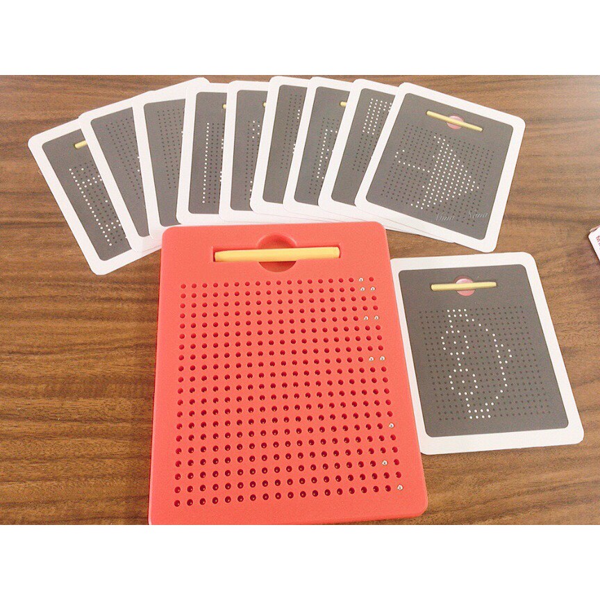 Đồ chơi trí tuệ an toàn cho trẻ,bảng ghép hình sáng tạo bằng bút nam châm có thẻ cho bé,hàng rất đẹp và bền-Shopmina123